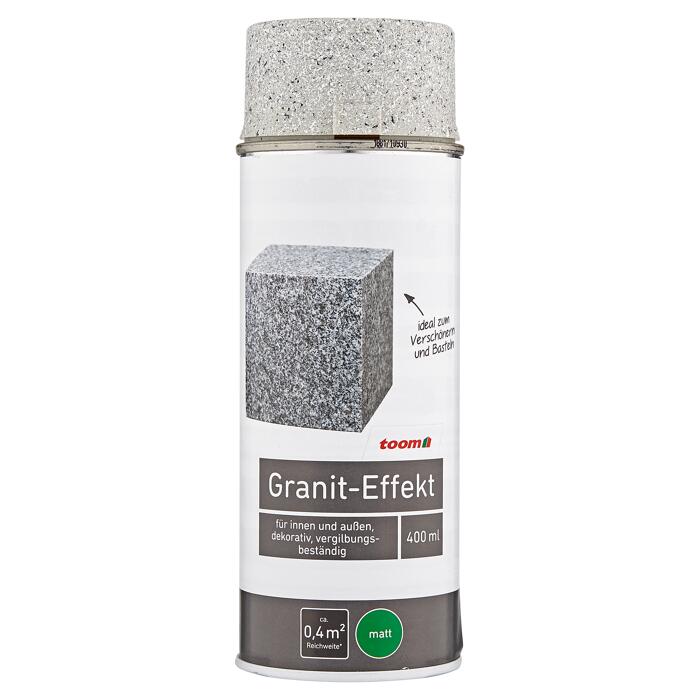toom Sprühlack GranitEffekt matt 400 ml hellgrau