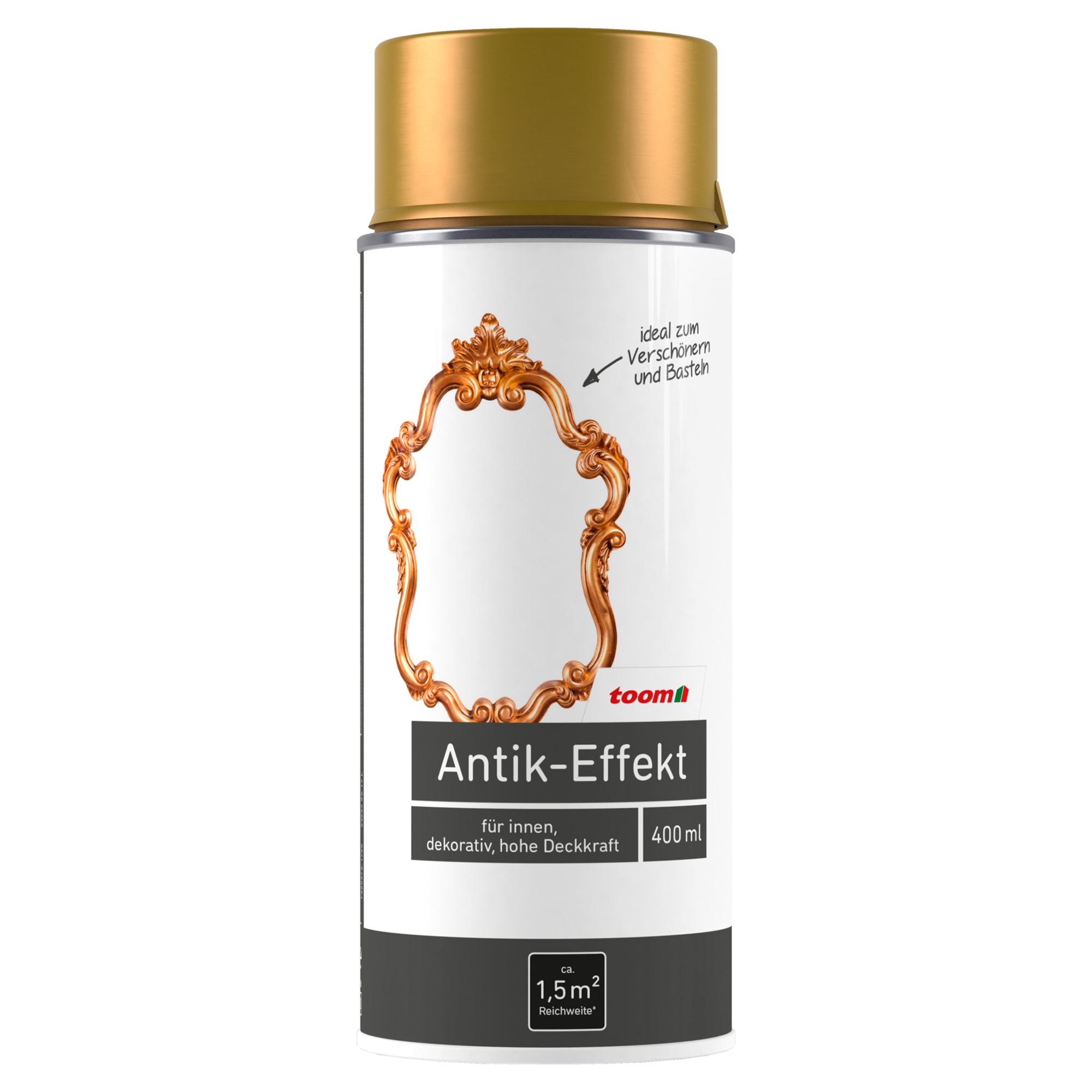 Antik-Effekt-Sprühlack antikgold glänzend 400 ml + product picture