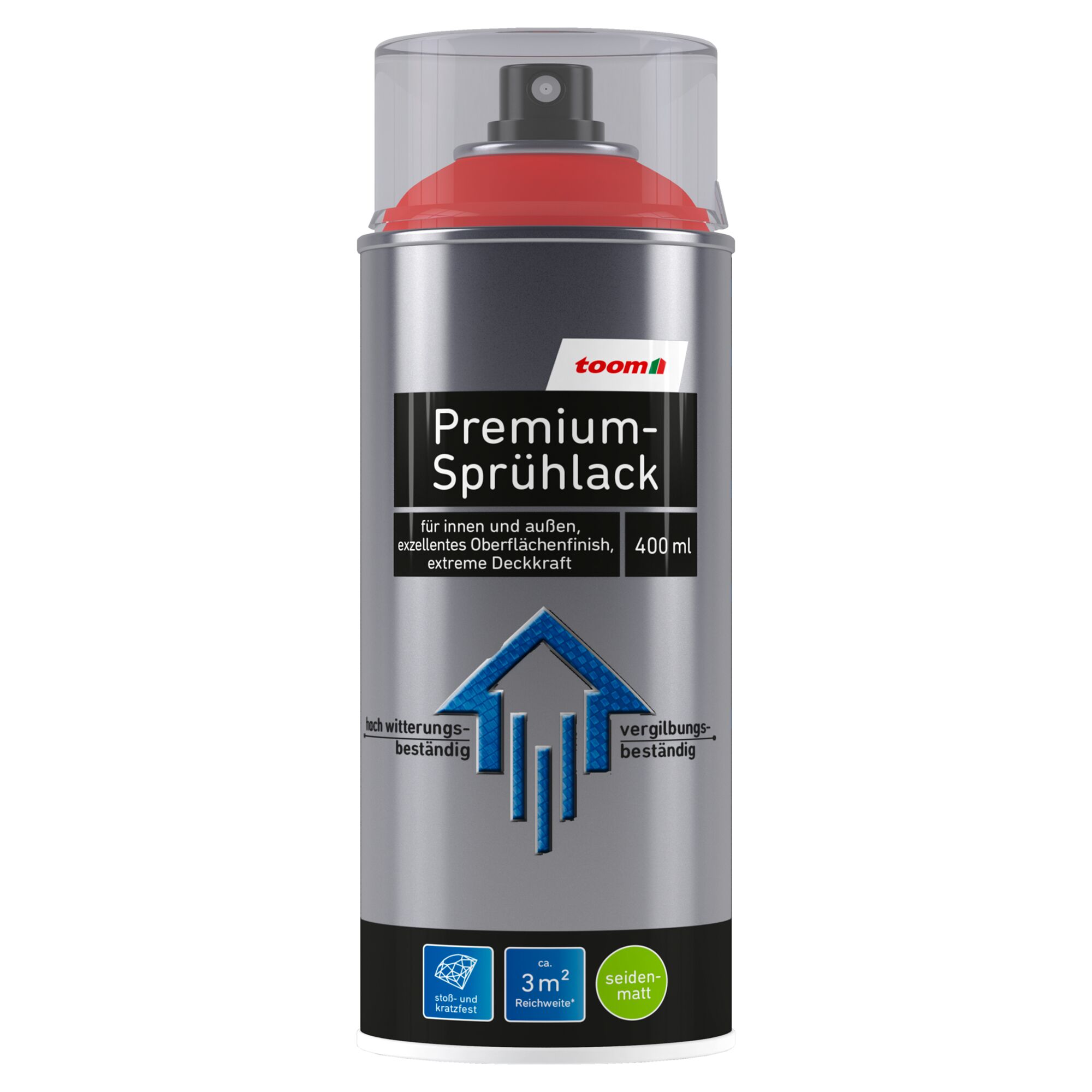toom Premium Sprühlack seidenmatt, 400 ml
