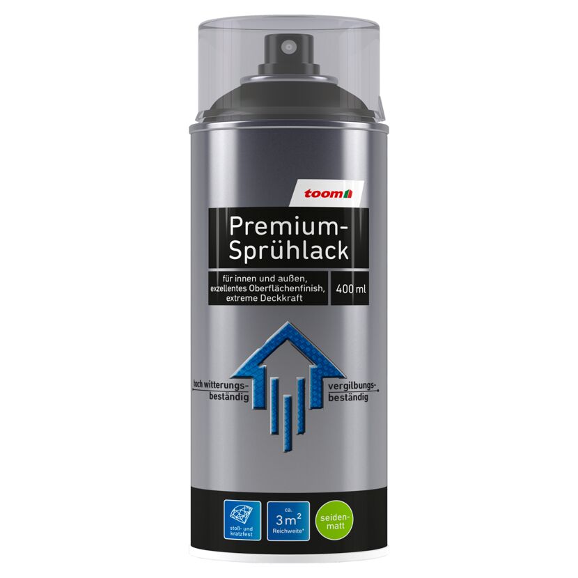toom Premium-Sprühlack seidenmatt, 400 ml