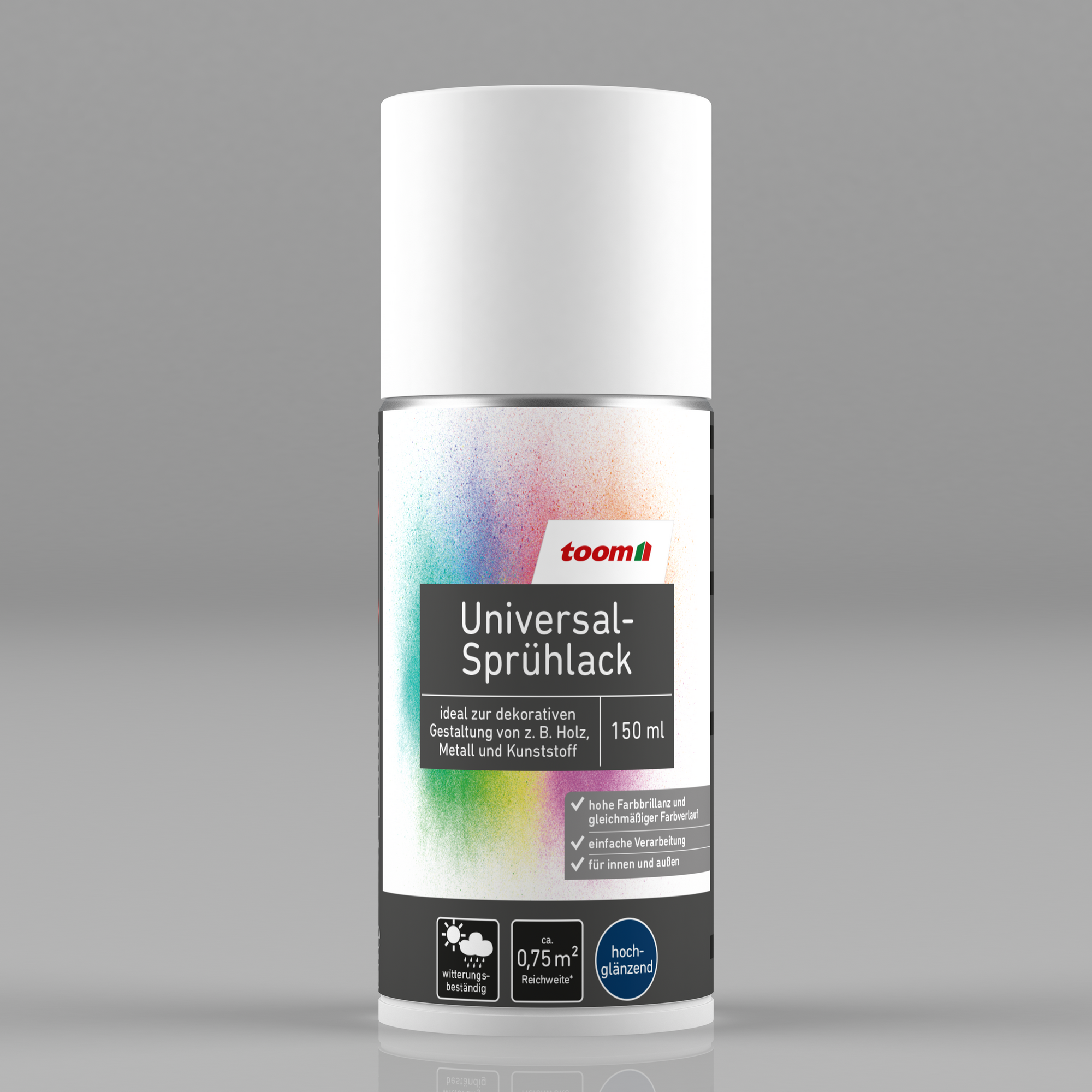 Universal-Sprühlack 'Eisblume' weiß glänzend 150 ml + product picture