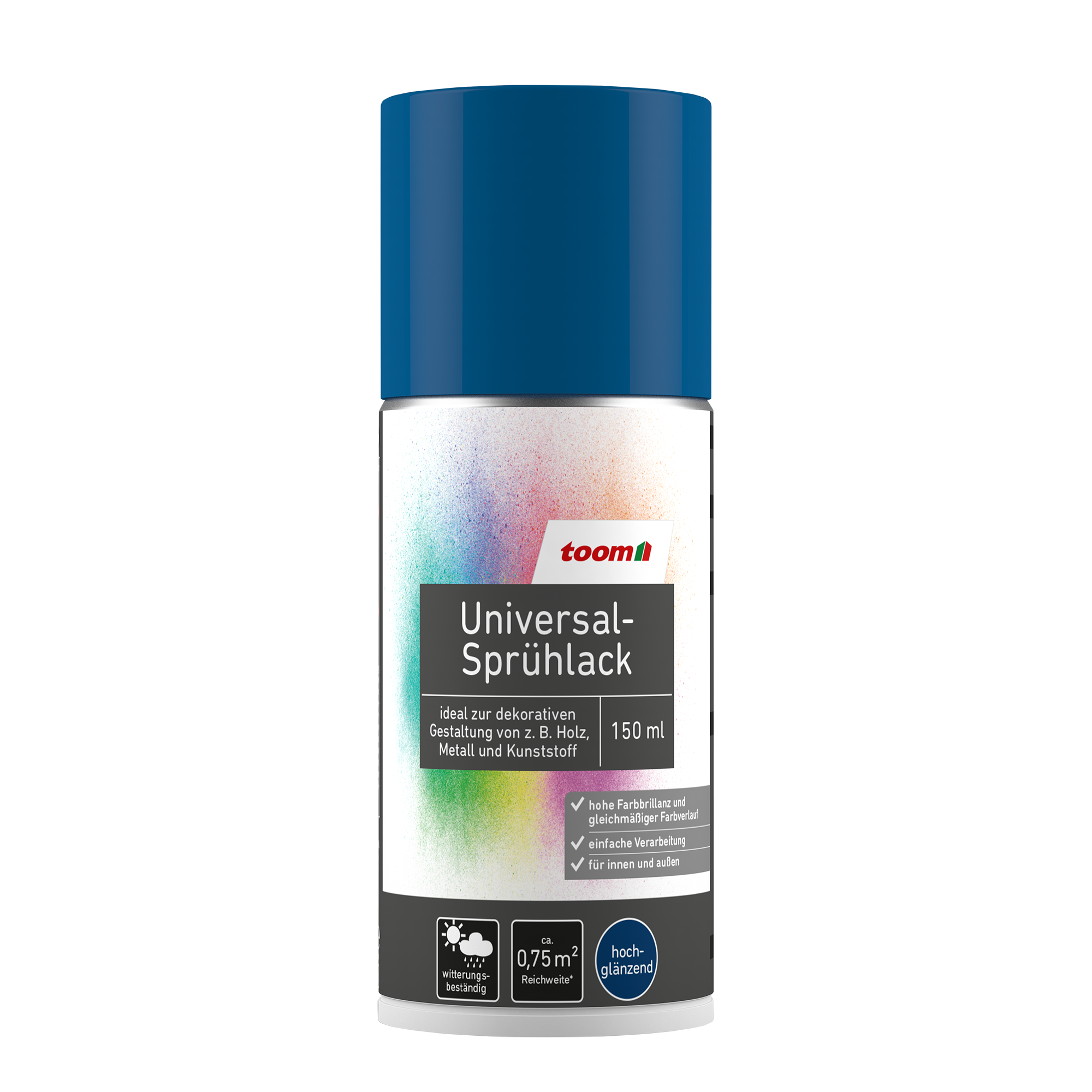 Universal-Sprühlack 'Blaupause' enzianblau glänzend 150 ml + product picture