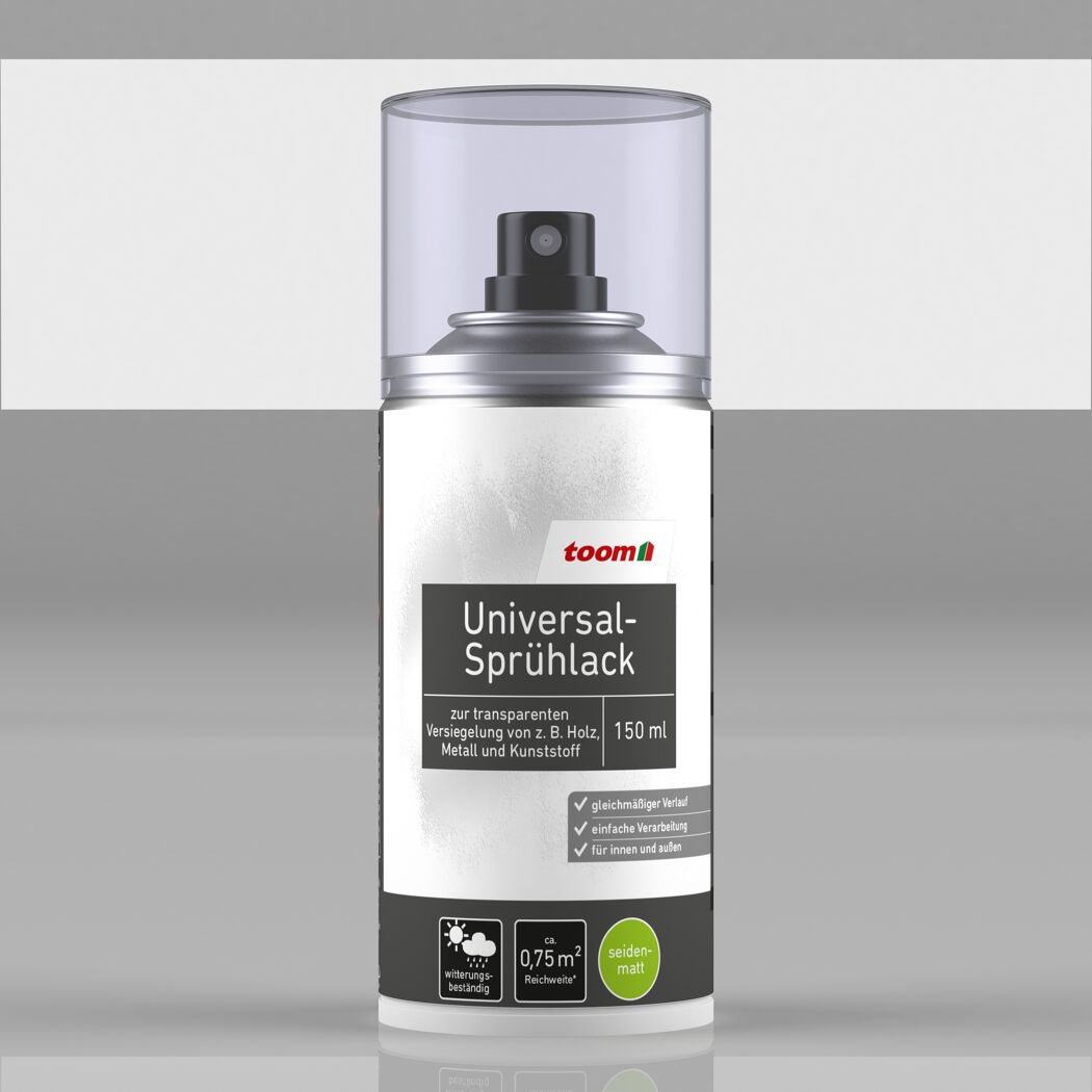 toom Universal-Sprühlack transparent seidenmatt