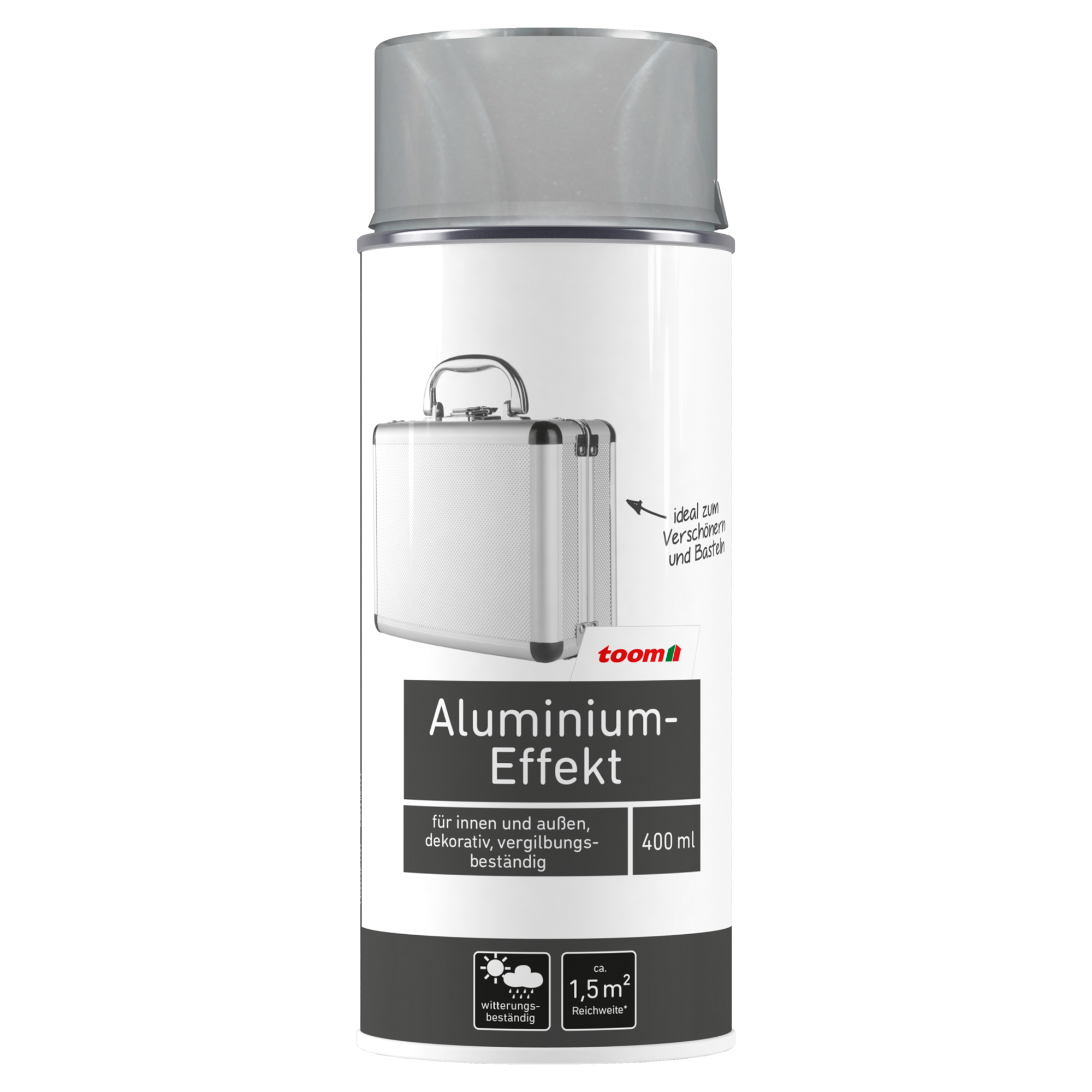 Effekt-Sprühlack aluminiumfarben glänzend 400 ml + product picture
