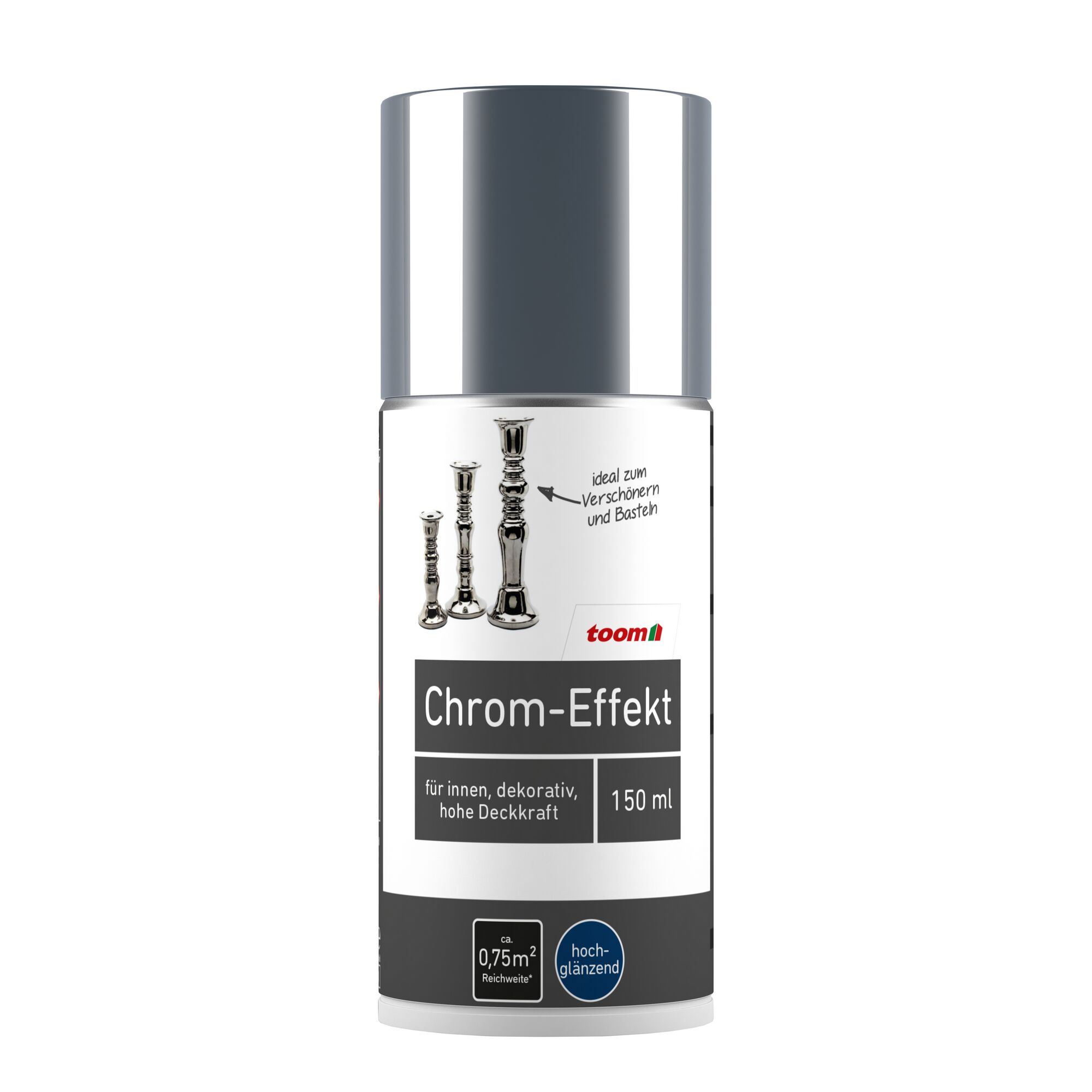Chrom-Effekt Sprühlack von toom