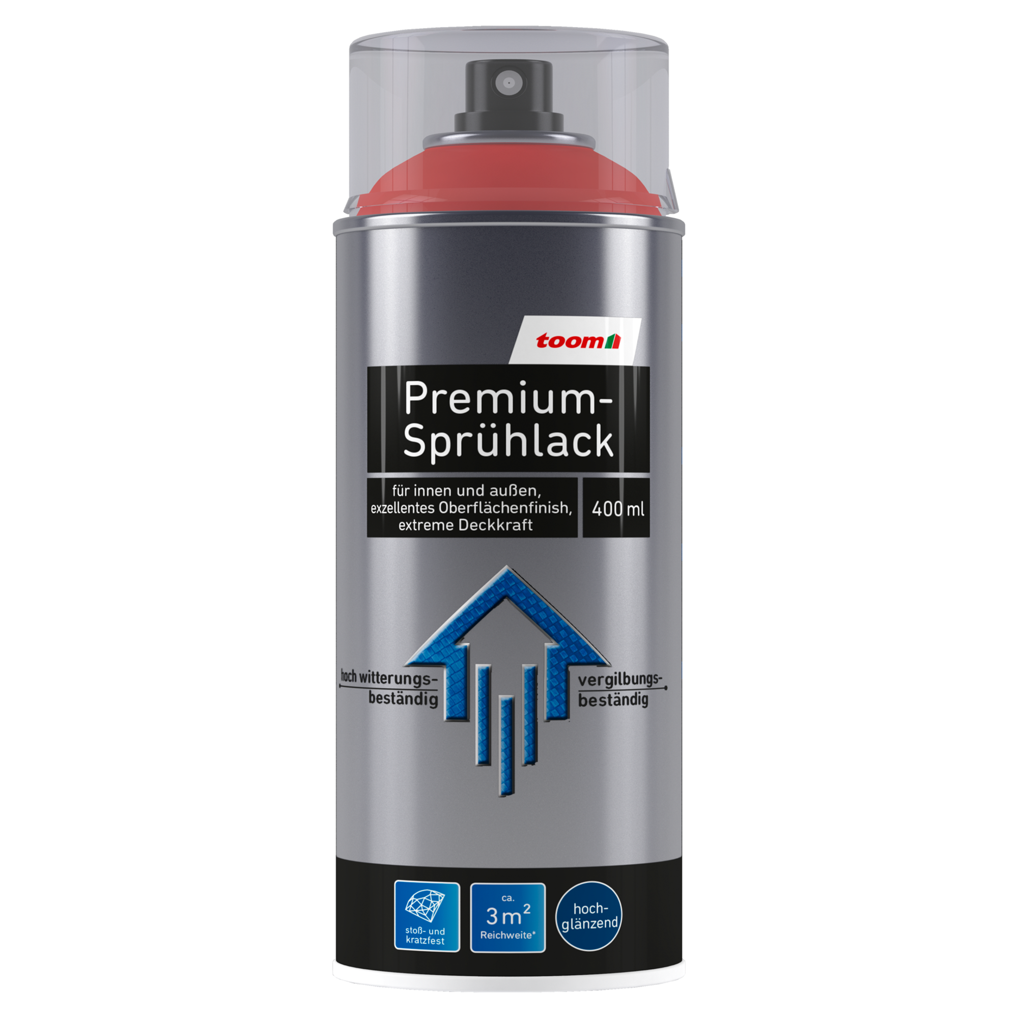 Premium-Sprühlack verkehrsrot glänzend 400 ml + product picture