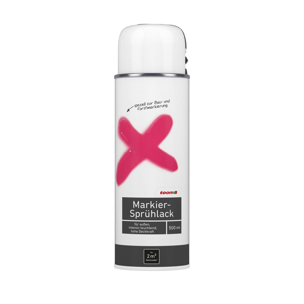 toom Markier-Sprühlack, weiß, 500 ml Dose