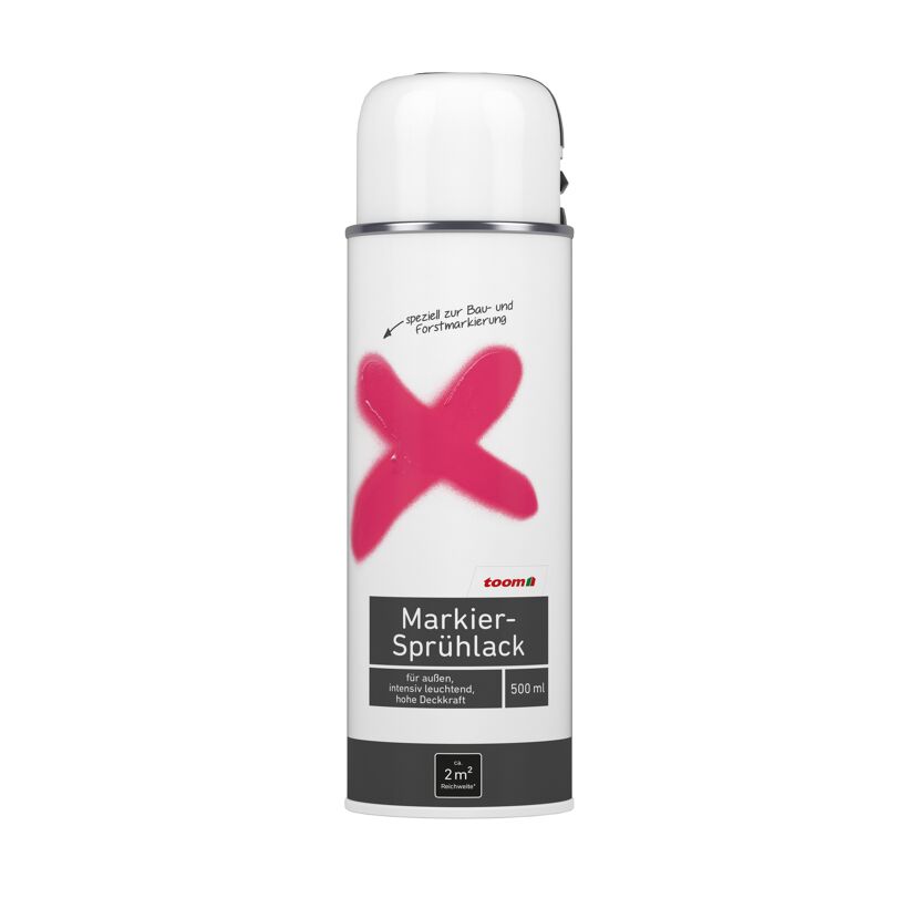 toom Markier-Sprühlack, weiß, 500 ml Dose