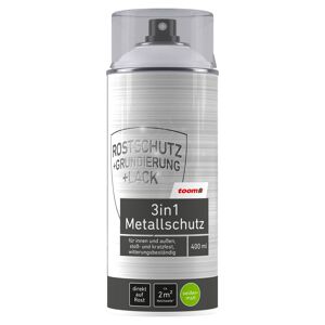 2in1 Metallsprühlack seidenmatt weiß 400 ml
