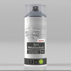 3in1 Metallschutzlack silberfarben seidenmatt 400 ml