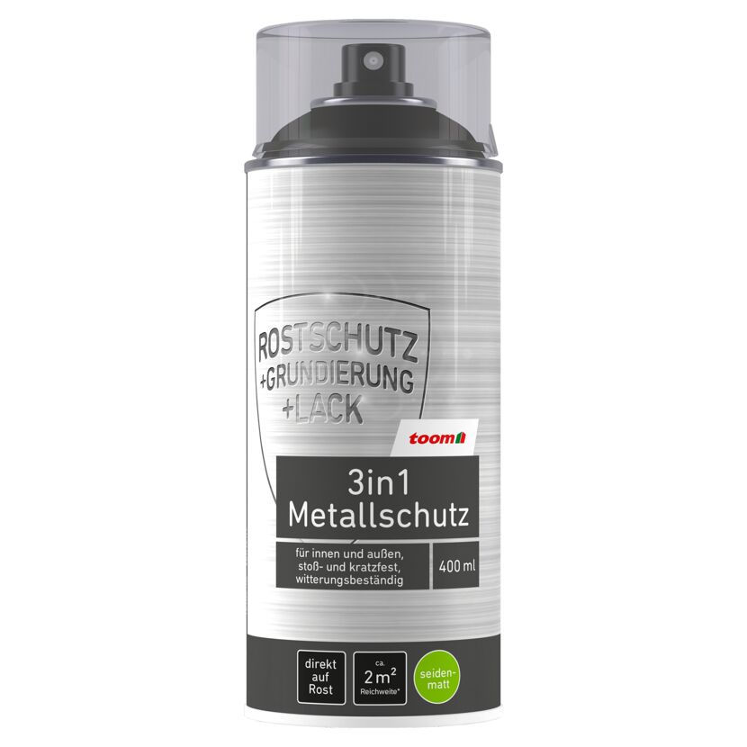 toom 3in1 Metallschutz-Lack, 400 ml Sprühdose