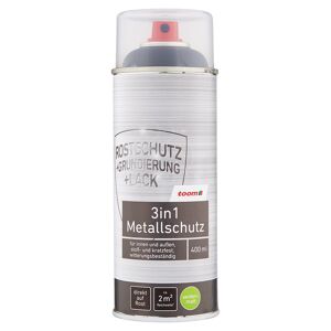 3in1 Metallschutz-Lack seidenmatt schwarz 400 ml