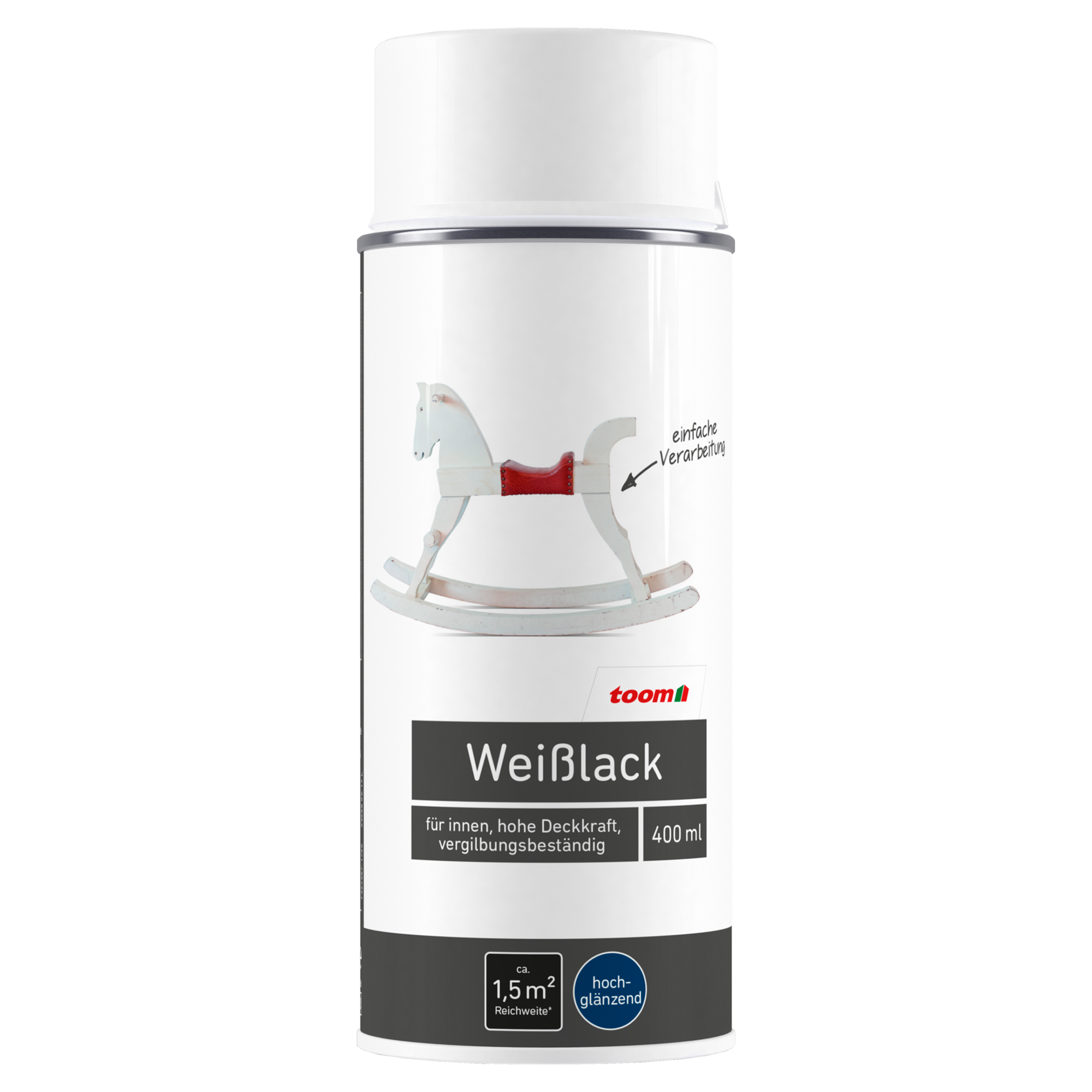 Weißlack glänzend 400 ml + product picture
