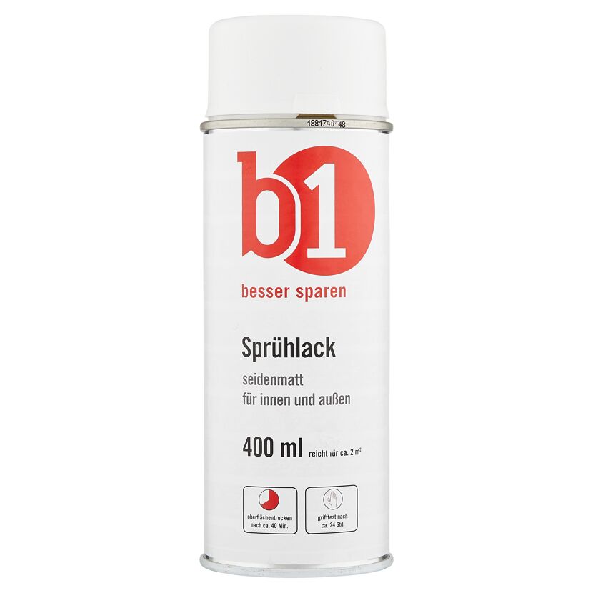 weiße Sprühlackdose von b1