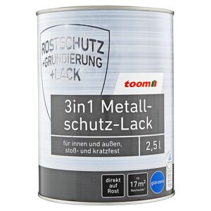 3in1 Metallschutzlack silberfarben glänzend 2,5 l