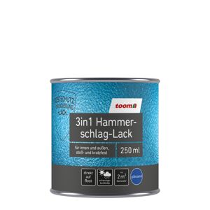 3in1 Hammerschlag-Lack dunkelgrau glänzend 250 ml