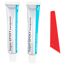Zwei Tuben Super-Epoxy transparent und ein roter Spatel