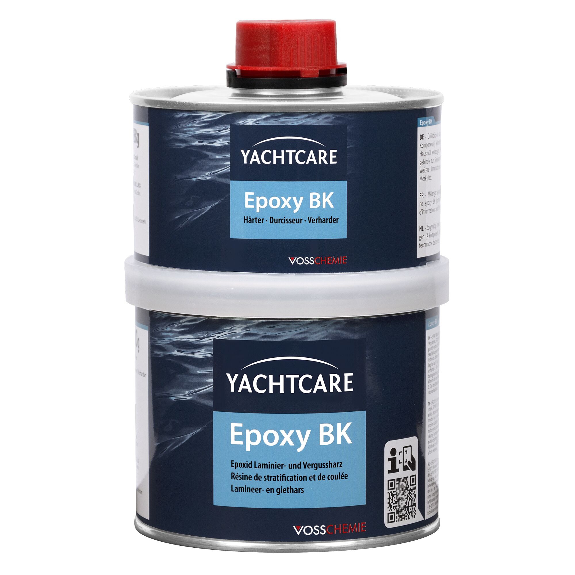 Zwei Dosen Yachtcare Epoxy BK Laminier- und Vergussharz