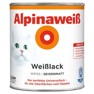 Alpinaweiß Weißlack, seidenmatt, 2000 ml