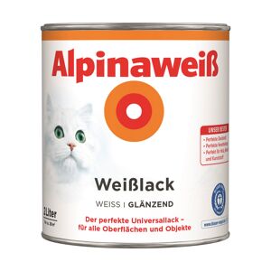 Weißlack 'Alpinaweiß' glänzend 2 l