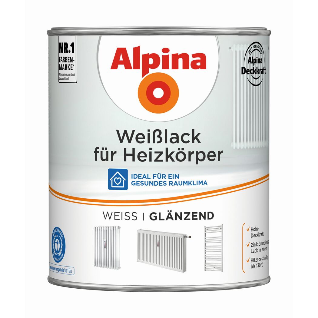 Heizkörperlack weiß glänzend 750 ml