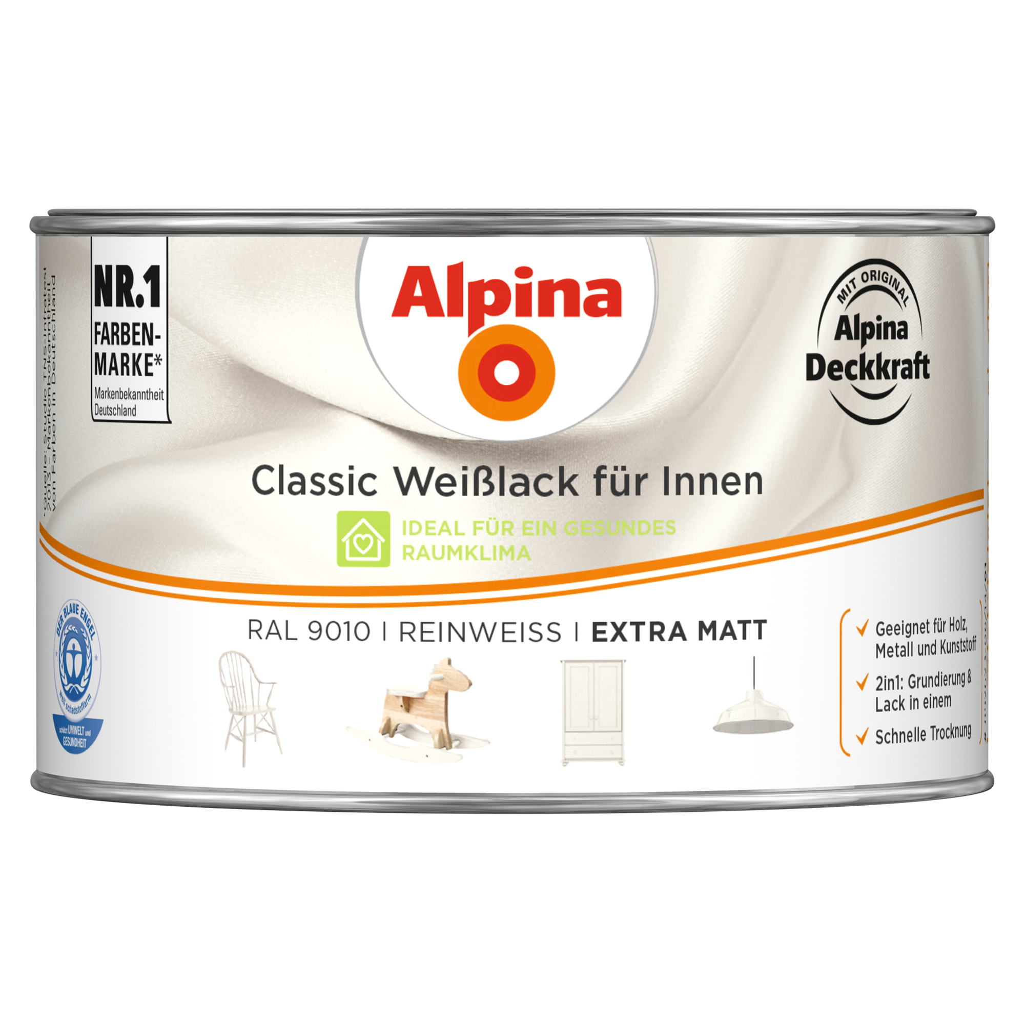 Weißlack für Innen reinweiß extramatt 300 ml + product picture