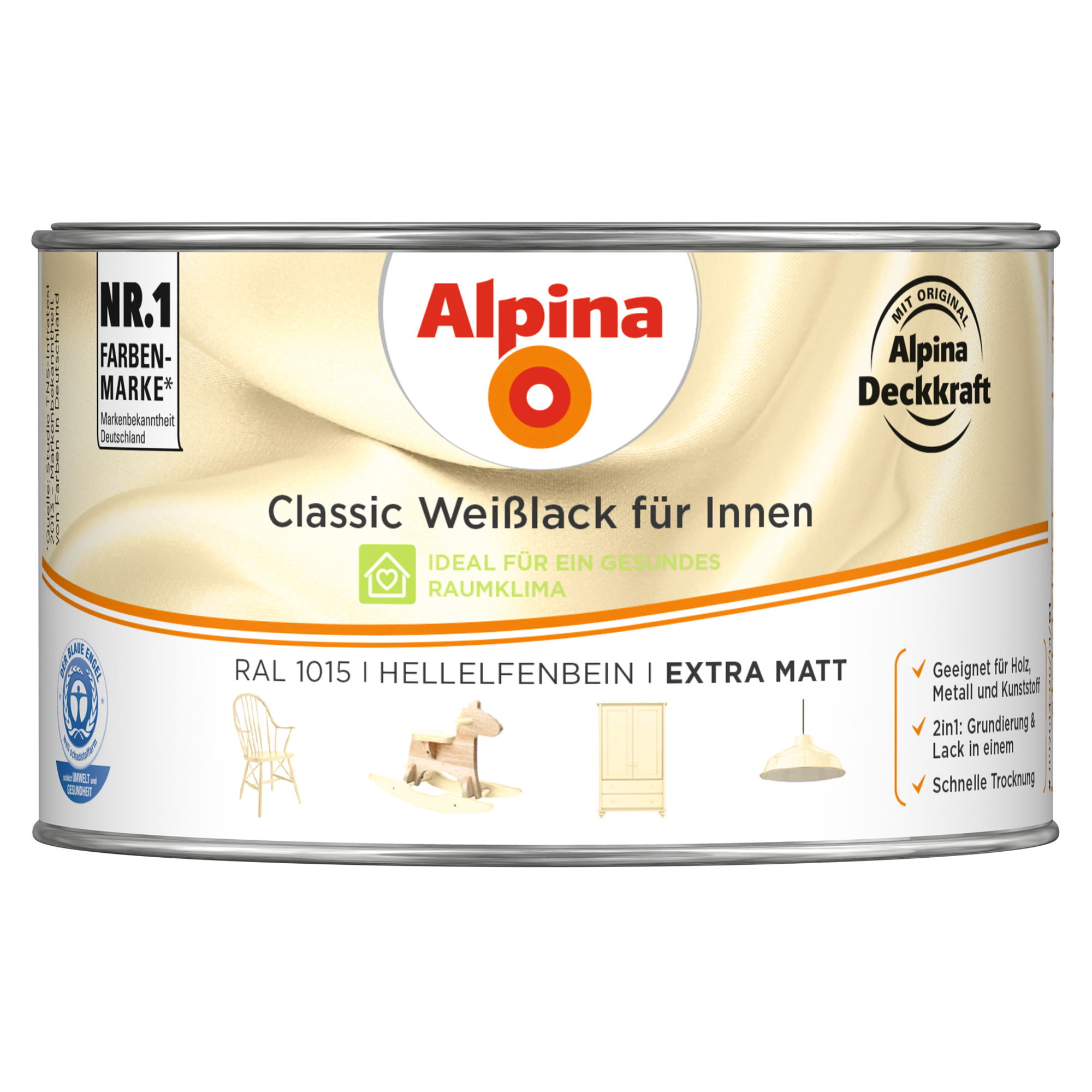 Weißlack für Innen elfenbeinfarben extramatt 300 ml + product picture