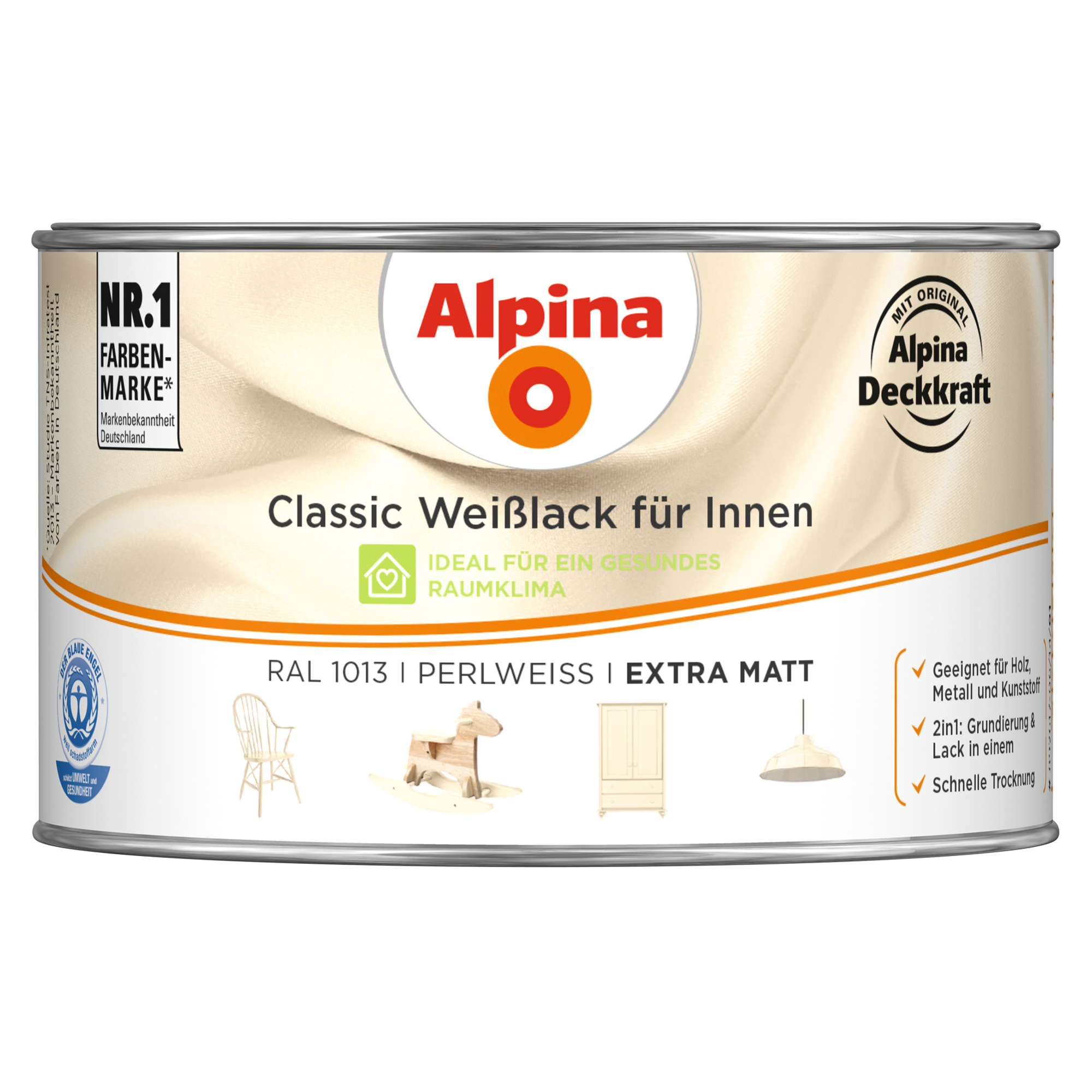 Weißlack für Innen perlweiß extramatt 300 ml + product picture