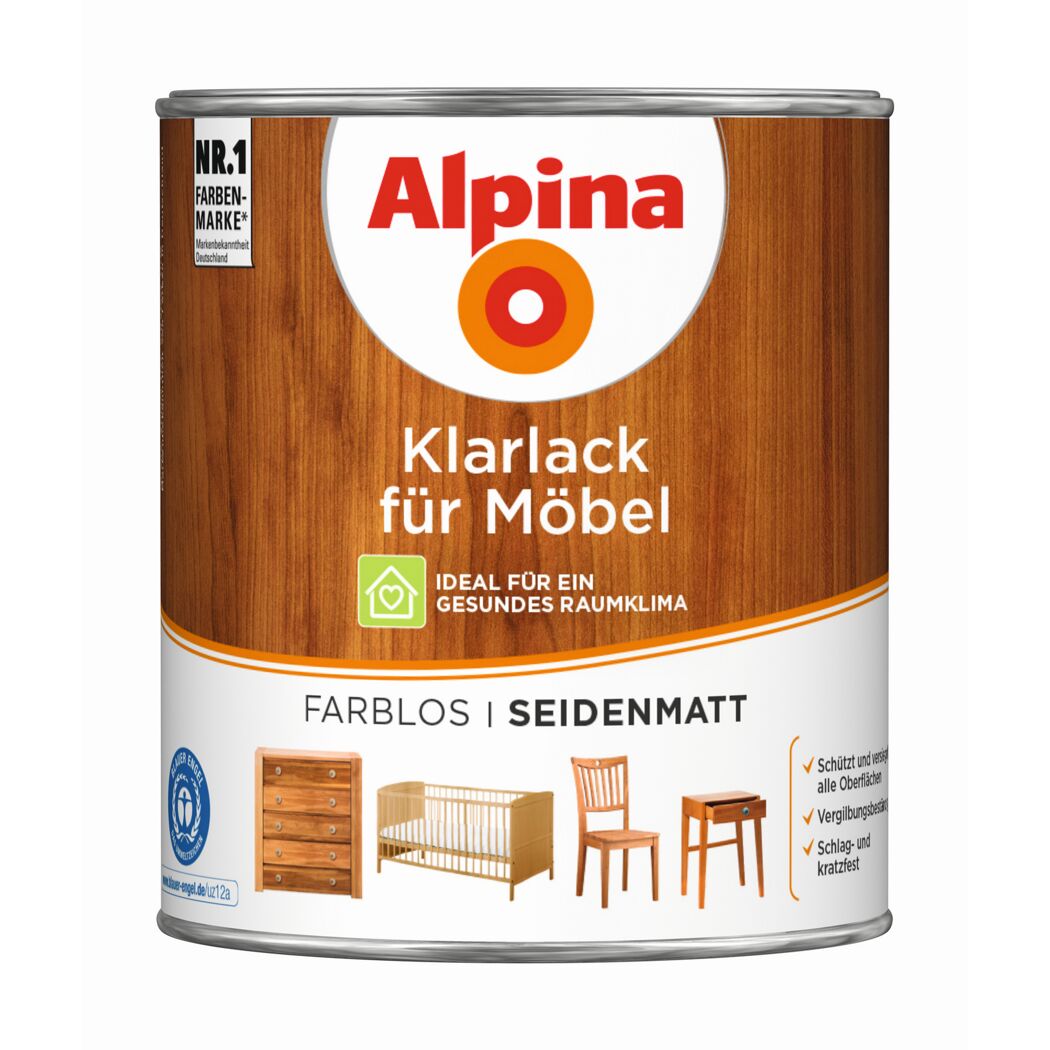 Klarlack transparent seidenmatt 750 ml