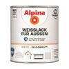 Alpina Weißlack für Außen, weiß, seidenmatt