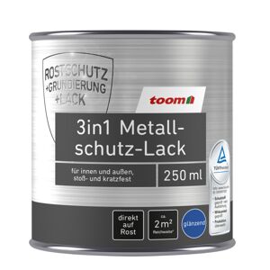 3in1 Metallschutzlack hellgrau glänzend 250 ml