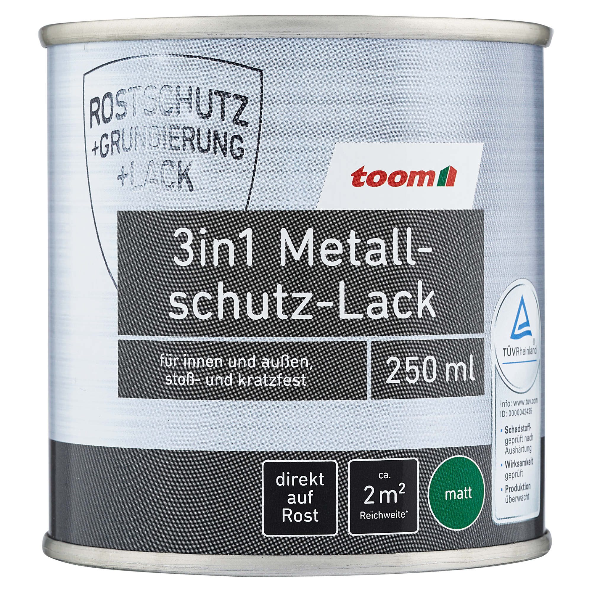 3in1 Metallschutzlack weiß matt 250 ml + product picture