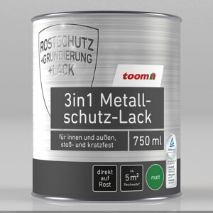 3in1 Metallschutzlack braun matt 750 ml