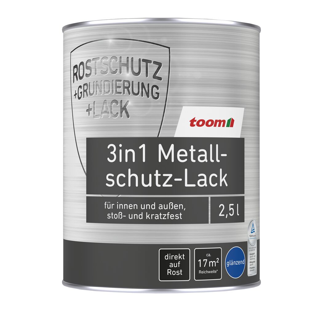 3in1 Metallschutzlack weiß glänzend 2,5 l