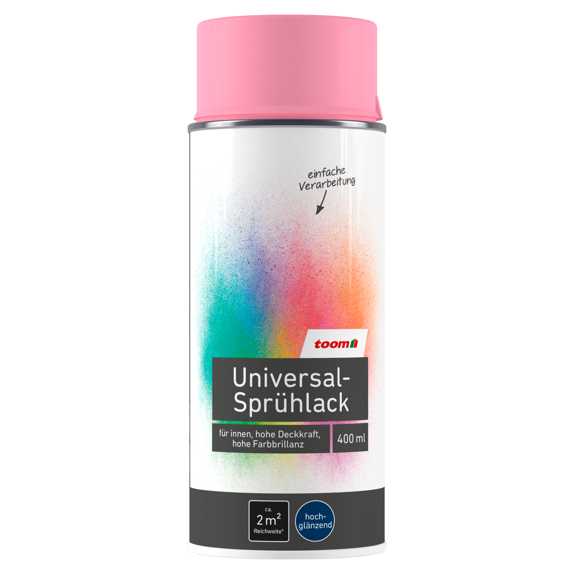 Universal-Sprühlack 'Flamingo' rosa glänzend 400 ml + product picture