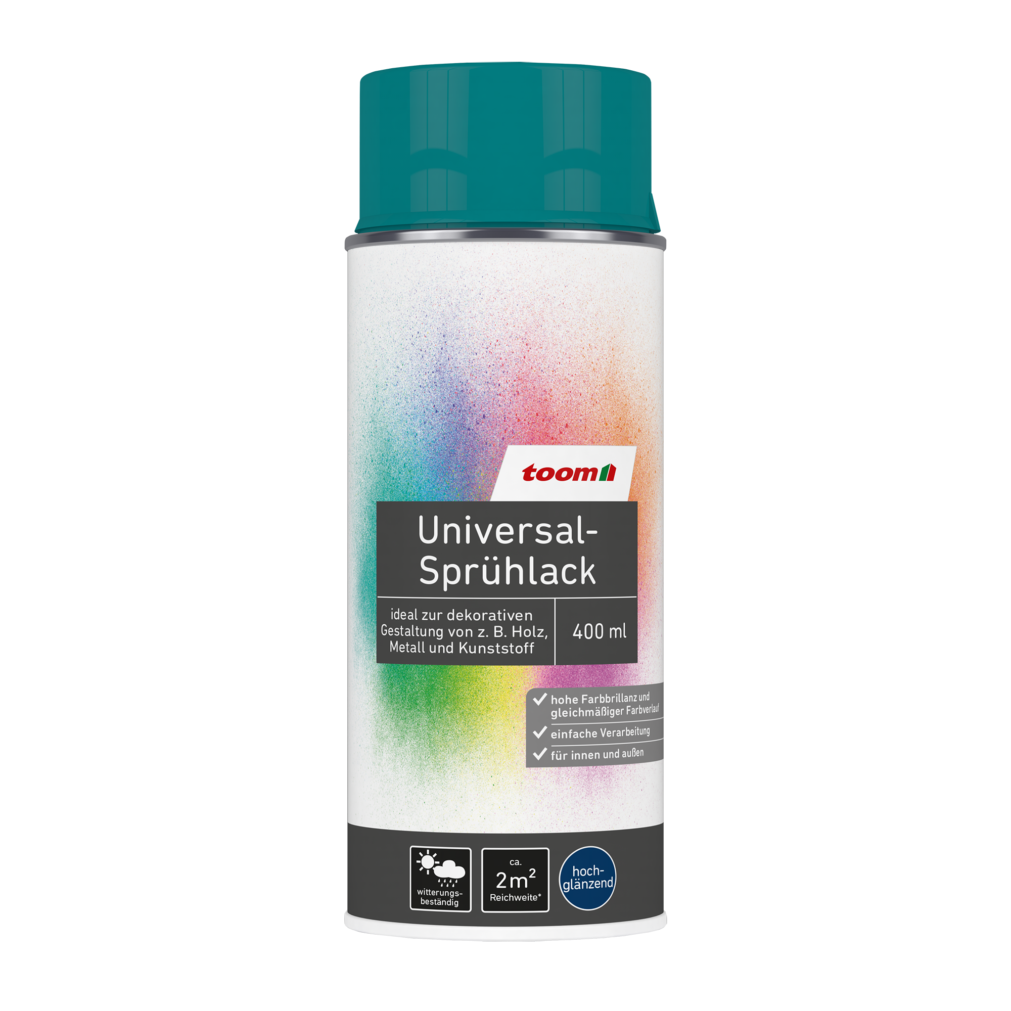 Universal-Sprühlack 'Südseetraum' petrolfarben glänzend 400 ml + product picture