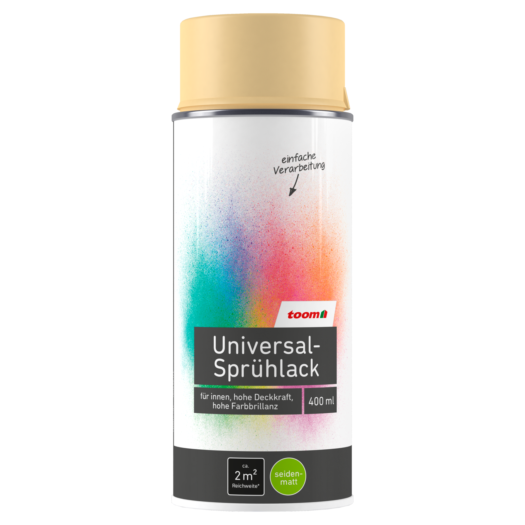 Universal-Sprühlack 'Champagner' elfenbeinfarben seidenmatt 400 ml + product picture