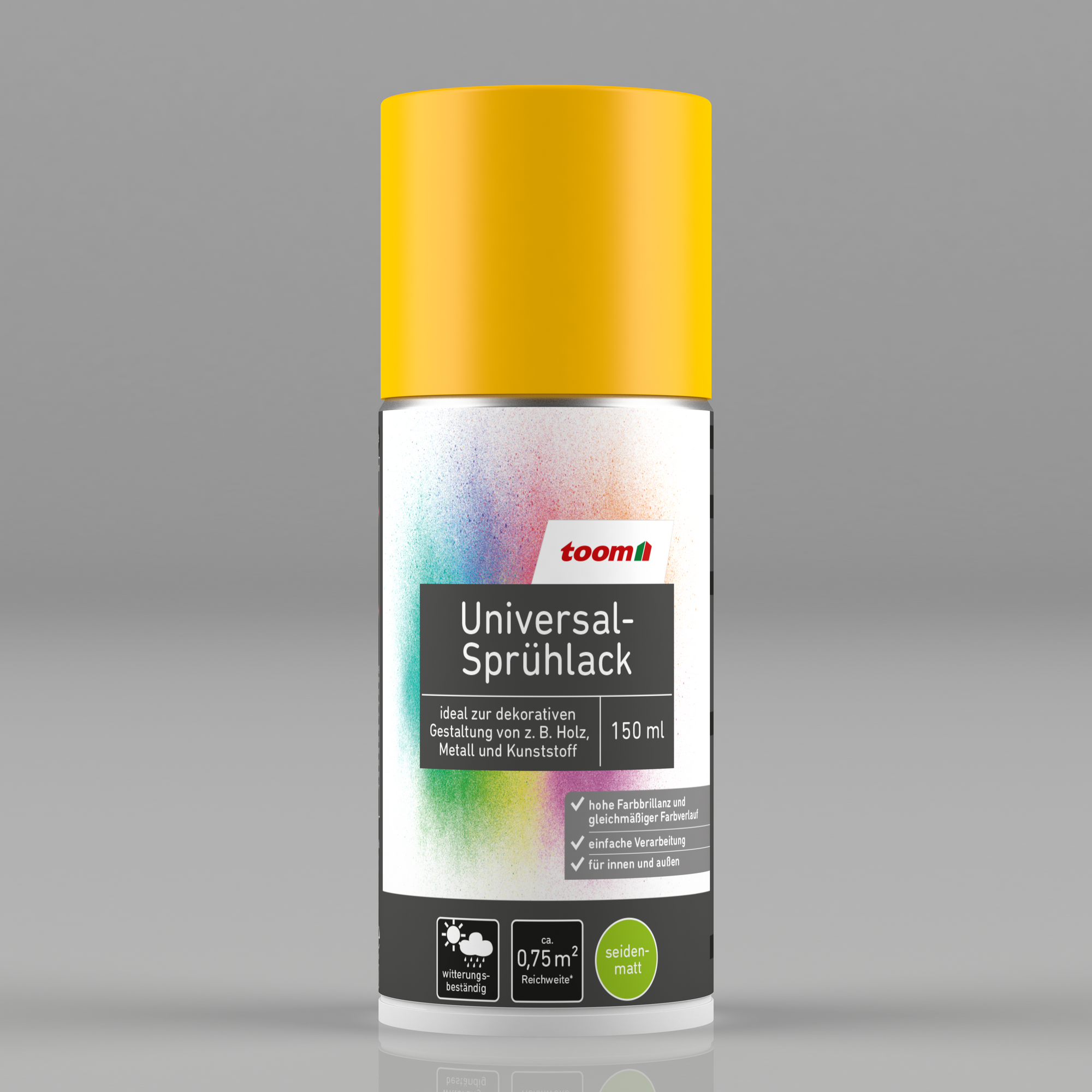 Universal-Sprühlack 'Sonnenblume' orangegelb seidenmatt 150 ml + product picture