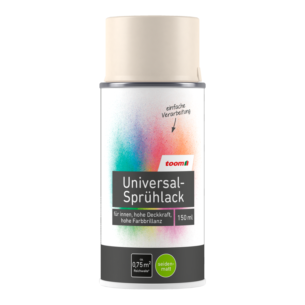 Universal-Sprühlack 'Bergkristall' cremeweiß seidenmatt 150 ml + product picture