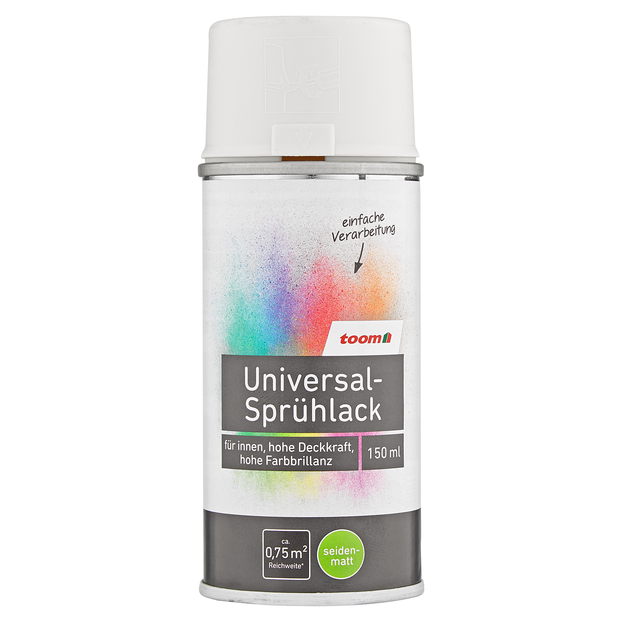 Universal-Sprühlack 'Bergkristall' cremeweiß seidenmatt 150 ml + product picture