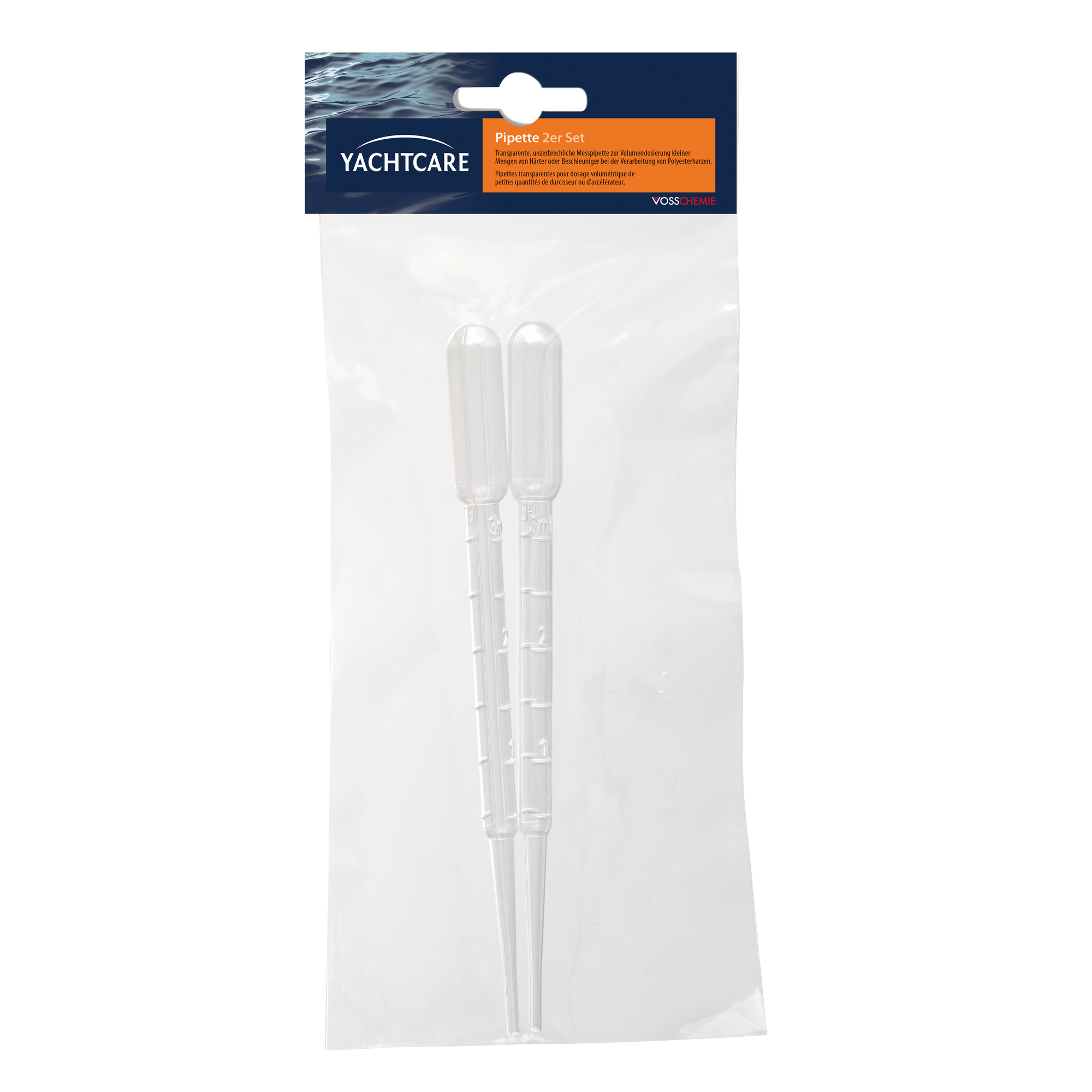 Pipette transparent 10 cm 2 Stück