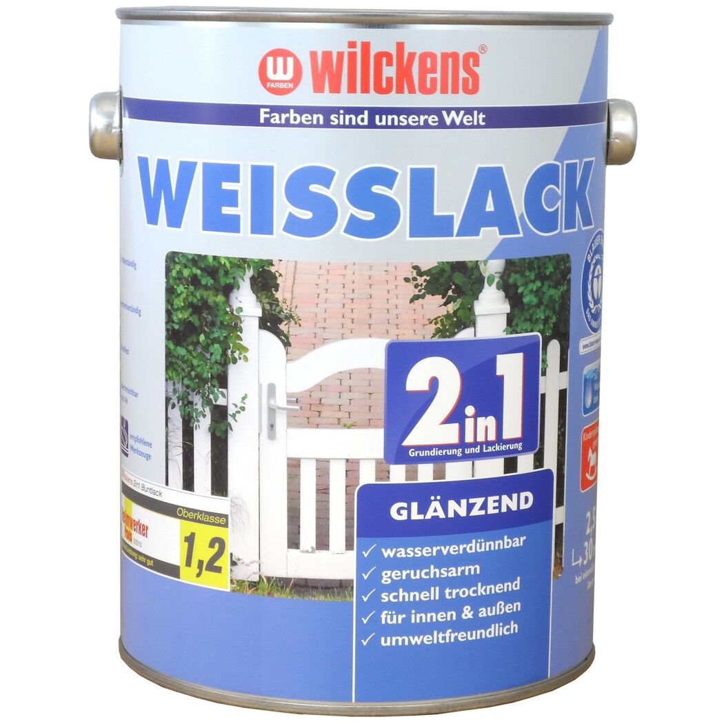 2in1 Weißlack glänzend 2,5 l