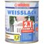 Weißlack-Dose von Wilckens mit einem Bild eines weißen Zauns