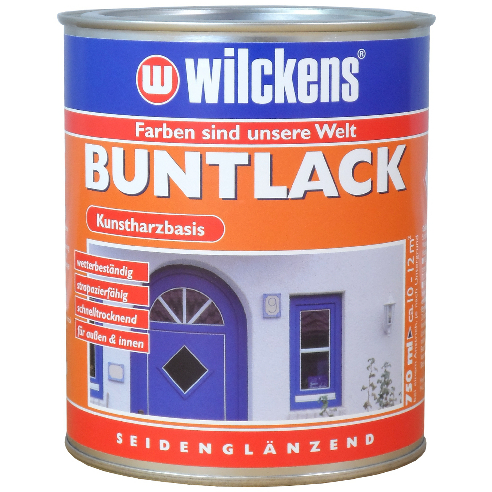 Buntlack 'RAL 3000' feuerrot seidenglänzend 750 ml + product picture