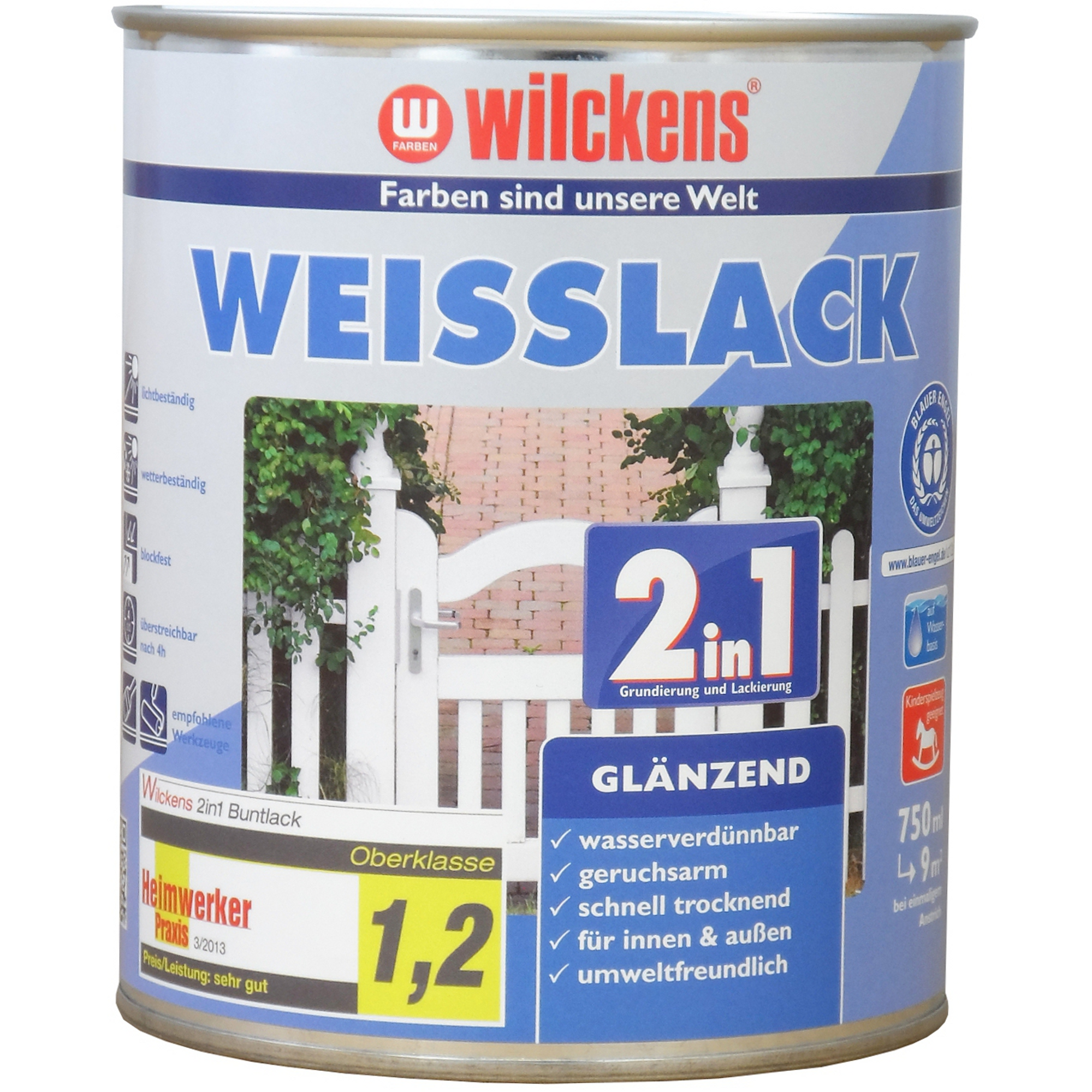 2in1 Weißlack glänzend 750 ml + product picture