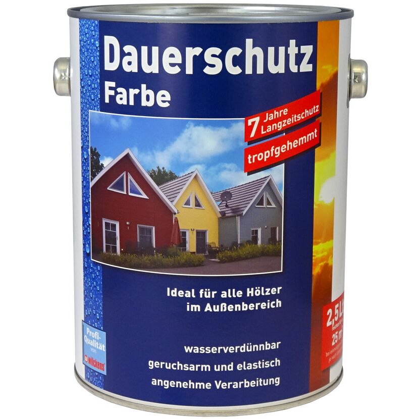Weiße Dauerschutzfarbe für Außenbereich von Wilckens