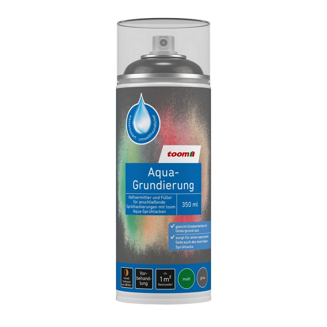 Graue Sprühdose Aqua-Grundierung von toom
