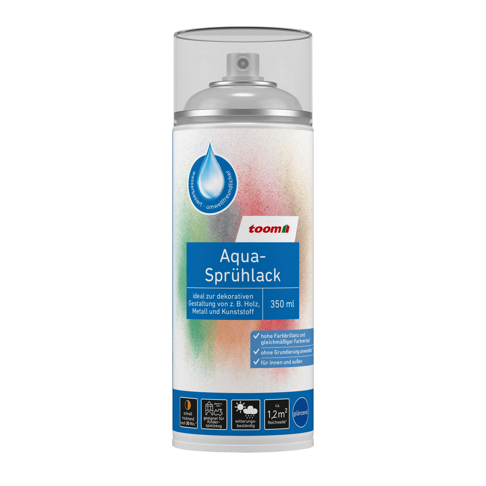 Aqua-Sprühlack reinweiß glänzend 350 ml + product picture