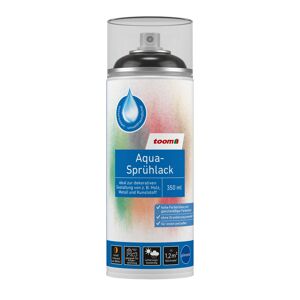 Aqua-Sprühlack tiefschwarz glänzend 350 ml