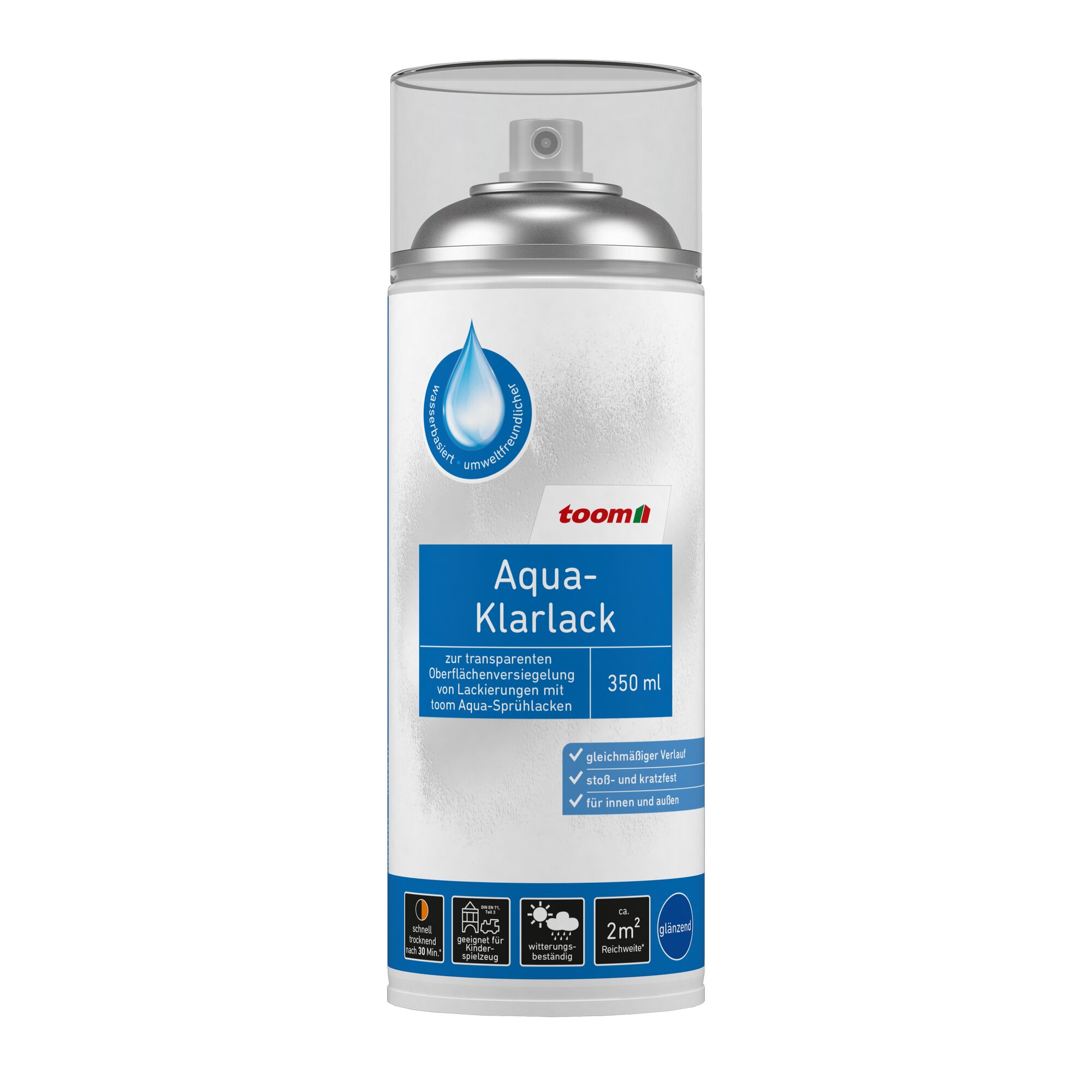 Sprühdose toom Aqua-Klarlack